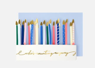 Bundled Item: Candle Birthday Card