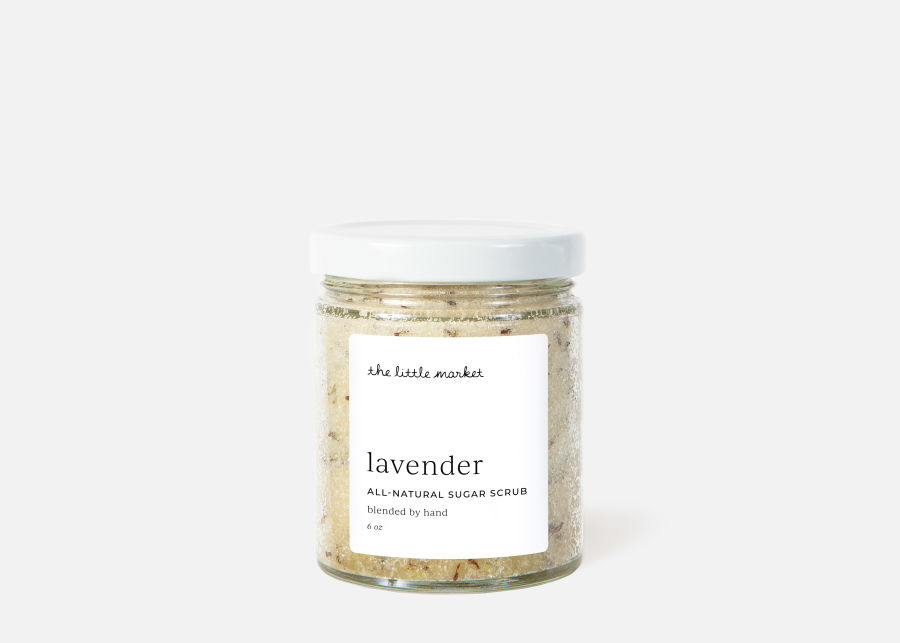 Full View of The Little Market Lavender Sugar Scrub image number 0