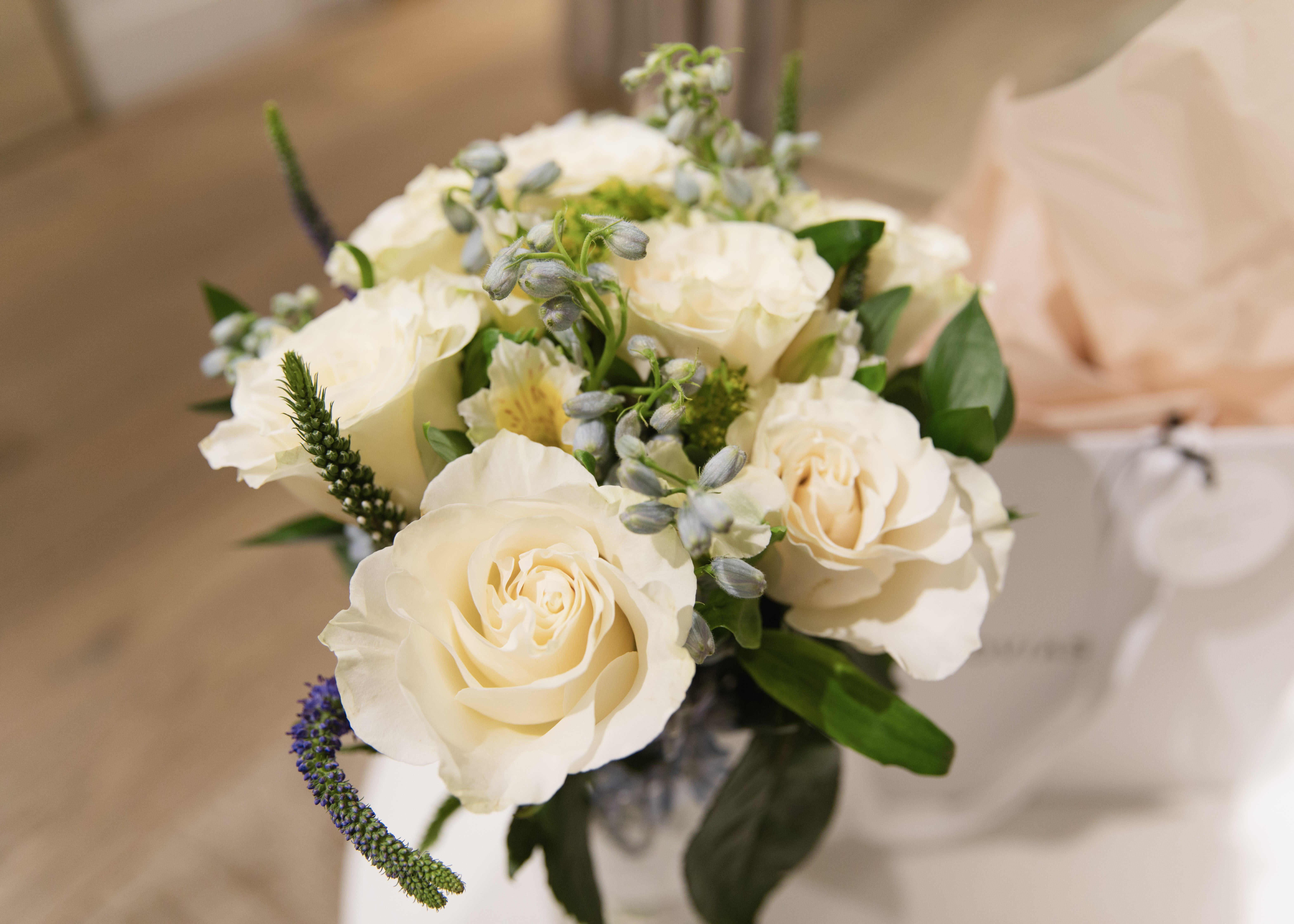 Close up of wedding flower bouquet for 2022